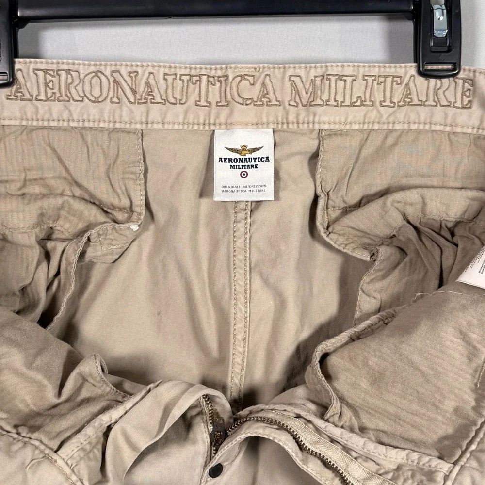 VTG Aeronautica Militare Men's Trousers PA1136 CT1955‎ Beige 56 IT 41/31 US